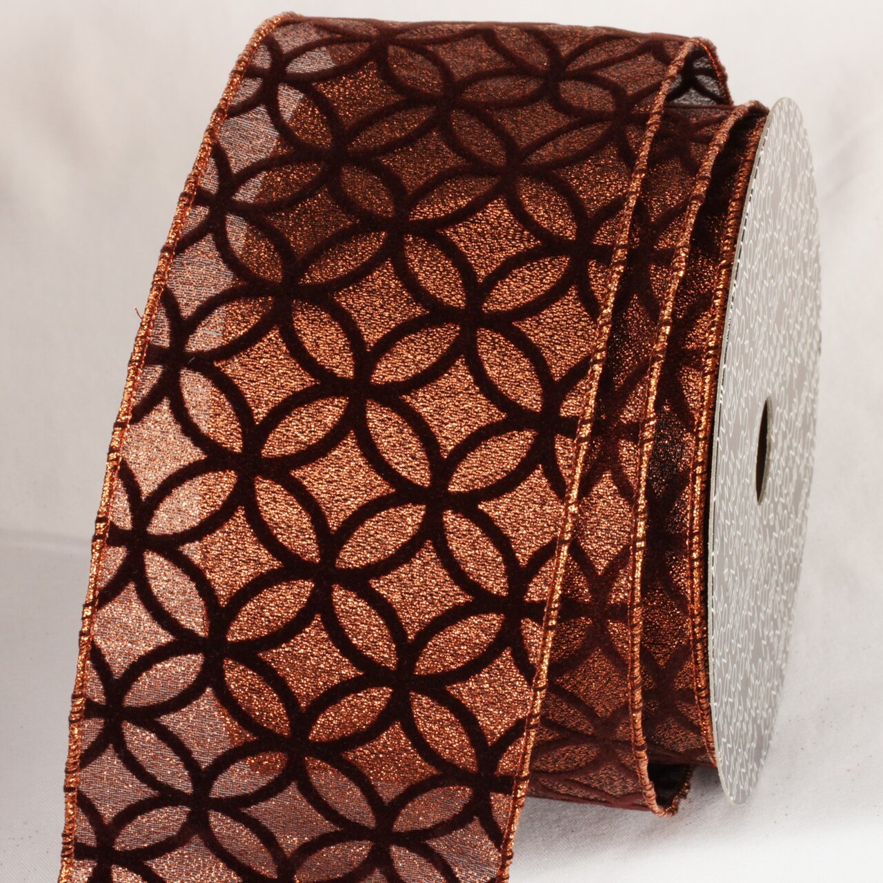 The Ribbon People Sheer Black and Brown Wired Craft Ribbon 4" x 20 Yards